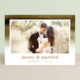 "Established in Color" - Retired Holiday Cards in Tan by Pixel and Hank - Front