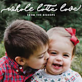 "Whole Lotta Love" - Retired Holiday Cards in Snow by Carol Fazio - Close-Up