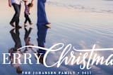 "Script Christmas" - Retired Holiday Cards in Frost by Jamie Schultz Designs - Close-Up
