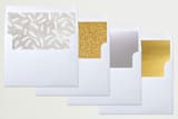 "Script Christmas" - Retired Holiday Cards in Frost by Jamie Schultz Designs - Envelope Liners