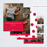 "Graphic Joy" - Retired Holiday Cards in Merlot by Kristie Kern - Back of Card
