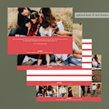 "Santa's Pet" - Retired Holiday Cards in Cherry by Pixel and Hank - Back of Card