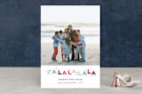 "confetti song" - Retired Holiday Cards in Candy Cane by Robin Ott - Front