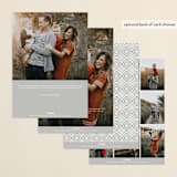 "ABOUNDING" - Retired Holiday Cards in Ash by Melanie Kosuge - Back of Card