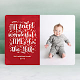 "The Most Wonderful Time of the Year" - Retired Holiday Cards in Cherry by iamtanya - Front