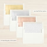 "Simple Signature" - Retired Holiday Cards in Snow by Jessica Williams - Envelope Liners