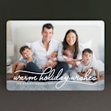 "Warm Holiday Wishes" - Retired Holiday Cards in Icing by Design Lotus - Front