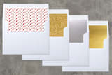 "Snowflake Wonder" - Retired Holiday Cards in Icing by Design Lotus - Envelope Liners