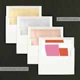 "Bright Side" - Retired Holiday Cards in Persimmon by Yours Madly - Envelope Liners