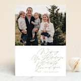 "Holiday Notes" - Retired Holiday Cards in Sage by Baumbirdy - Front