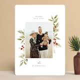 "floral cheer" - Retired Holiday Cards in Wreath by Angela Garrick - Front