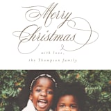 "Classic Elegance" - Retired Holiday Cards in Cocoa by AK Graphics - Close-Up