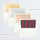 "Joyful Minimalism" - Retired Holiday Cards in Navy by Ana Peake - Envelope Liners