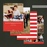 "Just Enough Merry" - Retired Holiday Cards in Candy Cane by Susan Brown - Back of Card