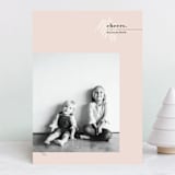 "minimalist." - Retired Holiday Cards in Blush by Olivia Goree - Front