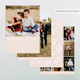 "minimalist." - Retired Holiday Cards in Blush by Olivia Goree - Back of Card