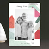 "abstract trees" - Retired Holiday Cards in Holly Berry by Qing Ji - Front