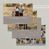 "Gentle Script" - Retired Holiday Cards in Snow by Everett Paper Goods - Back of Card