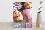 "Laughing All the Way" - Retired Holiday Cards in Frost by Rebecca Daublin - Front