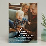 "Holidays at Home" - Retired Holiday Cards in Alabaster by Jen Banks - Front