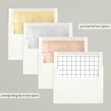 "Holidays at Home" - Retired Holiday Cards in Alabaster by Jen Banks - Envelope Liners