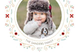 "Petite Wreath" - Retired Holiday Cards in Snow by Lawren Ussery - Close-Up