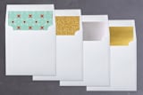 "Petite Wreath" - Retired Holiday Cards in Snow by Lawren Ussery - Envelope Liners