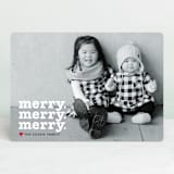 "Merry Times 3" - Retired Holiday Cards in Snowflake by Abby Munn - Front