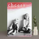 "Splash of Joy" - Retired Holiday Cards in Berry by Grace Kreinbrink - Front
