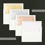 "Simple Snow" - Retired Holiday Cards in Cardinal by Lehan Veenker - Envelope Liners