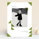 "christmas triangles" - Retired Holiday Cards in Lime by Sumak Studio - Front