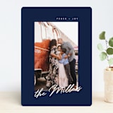 "Pristine" - Retired Holiday Cards in Navy by Nicoletta Savod - Front