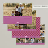 "Preppy Little Trees" - Retired Holiday Cards in Merlot by Up Up Creative - Back of Card
