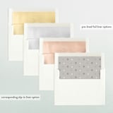 "Five Golden Moments" - Retired Holiday Cards in Laurel by Bramble Studio - Envelope Liners