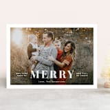 "Full of Cheer" - Retired Holiday Cards in Snow by Megan Cash - Front