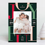"Joyful Surroundings" - Retired Holiday Cards in Spruce by Kristie Kern - Front