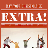 "Extra Extra" - Retired Holiday Cards in Berry by Tanya Lee of Frooted Design - Close-Up