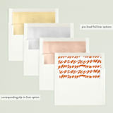 "modern minimalist" - Retired Holiday Cards in Spice by J. Dario Design Co. - Envelope Liners