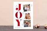 "Biggest Joy" - Retired Holiday Cards in Poinsettia by Ellis - Front