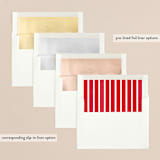 "Worth It" - Retired Holiday Cards in Cherry by Lea Delaveris - Envelope Liners