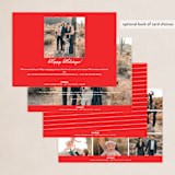 "Merry then and now" - Retired Holiday Cards in Scarlett by Lea Delaveris - Back of Card