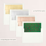 "Simple Garland" - Retired Holiday Cards in Holly Berry by Ann Gardner - Envelope Liners