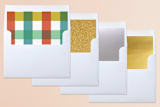 "Color Me Love" - Retired Holiday Cards in Fruitcake by June Letters Studio - Envelope Liners