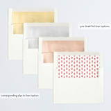 "Santa Stop Here" - Retired Holiday Cards in Berry by Jen Banks - Envelope Liners