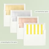 "Merry Bit of Sunshine" - Retired Holiday Cards in Sunshine by Pine Street Creative - Envelope Liners