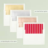 "Simply Bright" - Retired Holiday Cards in Crimson by Roxy Cervantes - Envelope Liners