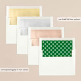 "Cozy Script" - Retired Holiday Cards in Snowfall by Laura Hankins - Envelope Liners