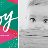 "Bright Geo Joy" - Retired Holiday Cards in Rose by Little Print Design - Close-Up