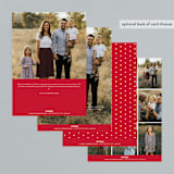 "Christmas Chaos" - Retired Holiday Cards in Cherry by Up Up Creative - Back of Card