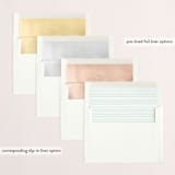 "Modernique" - Retired Holiday Cards in Snow by Annie Clark - Envelope Liners